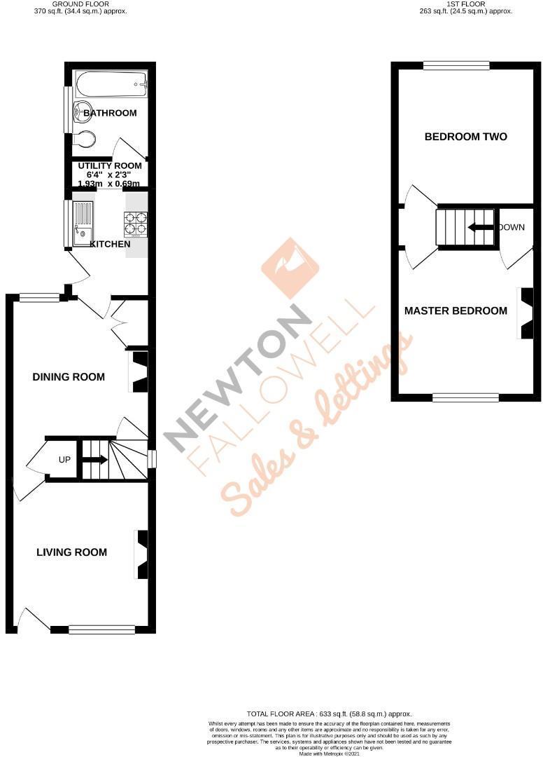 2 bedroom terraced house for sale, Deans Street, Oakham, LE15 6AF